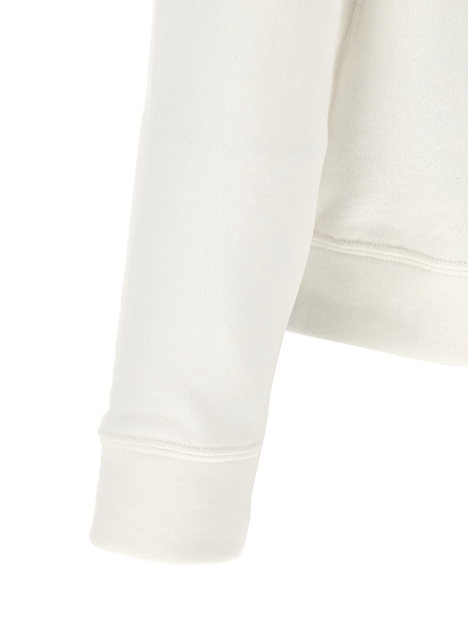White Cotton Sweatshirt