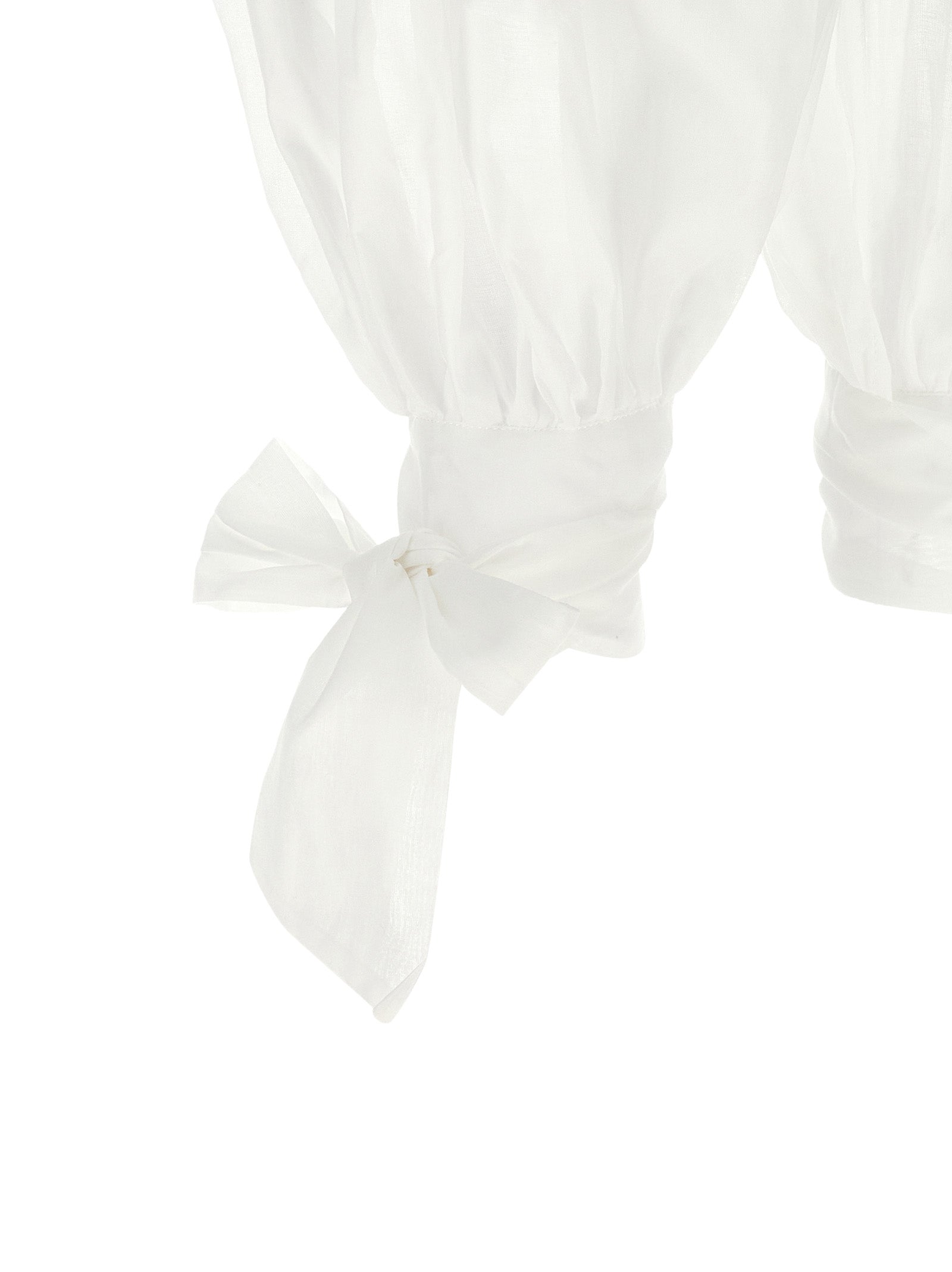 White Cotton Casual Pants