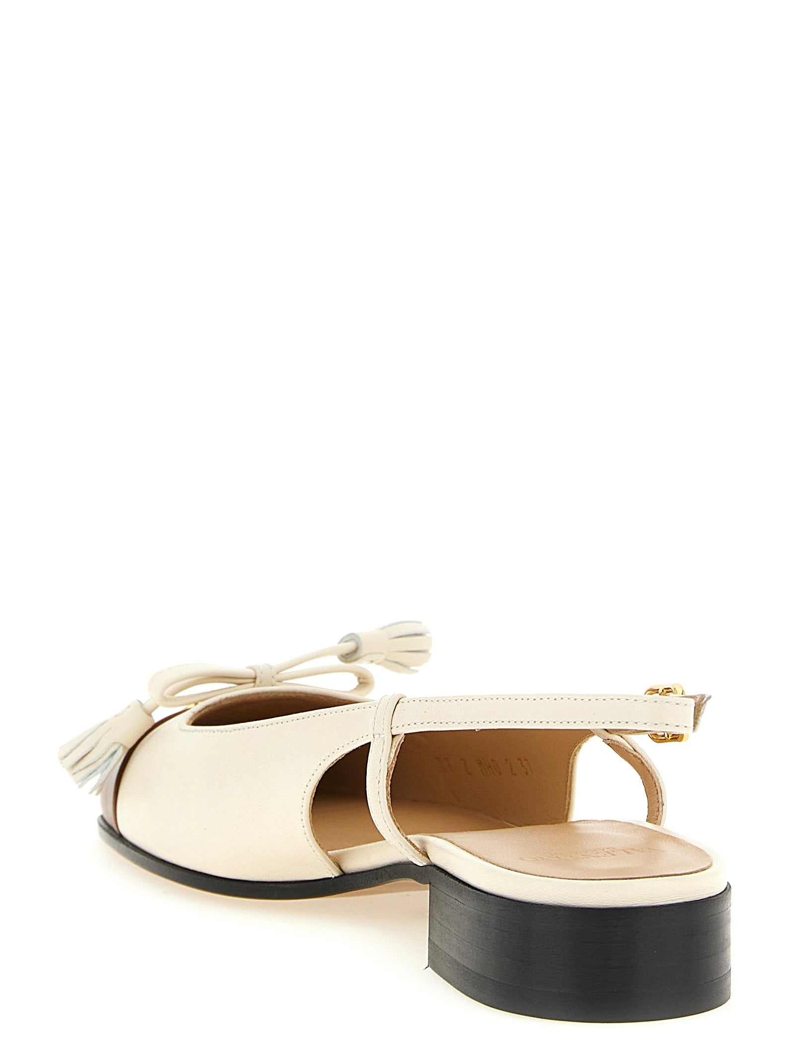 Black Leather Ballet Flats