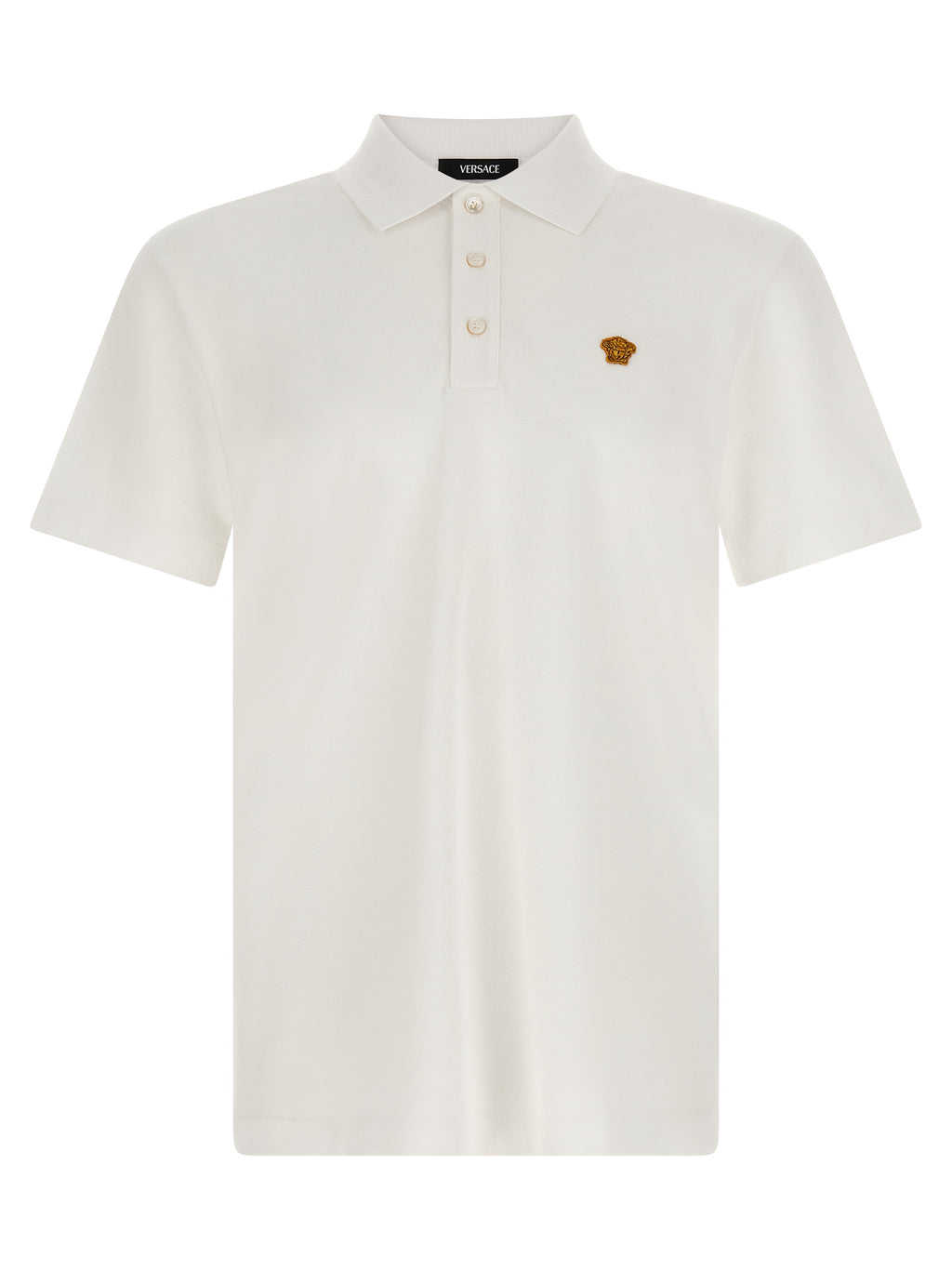 White Cotton Polo Shirt