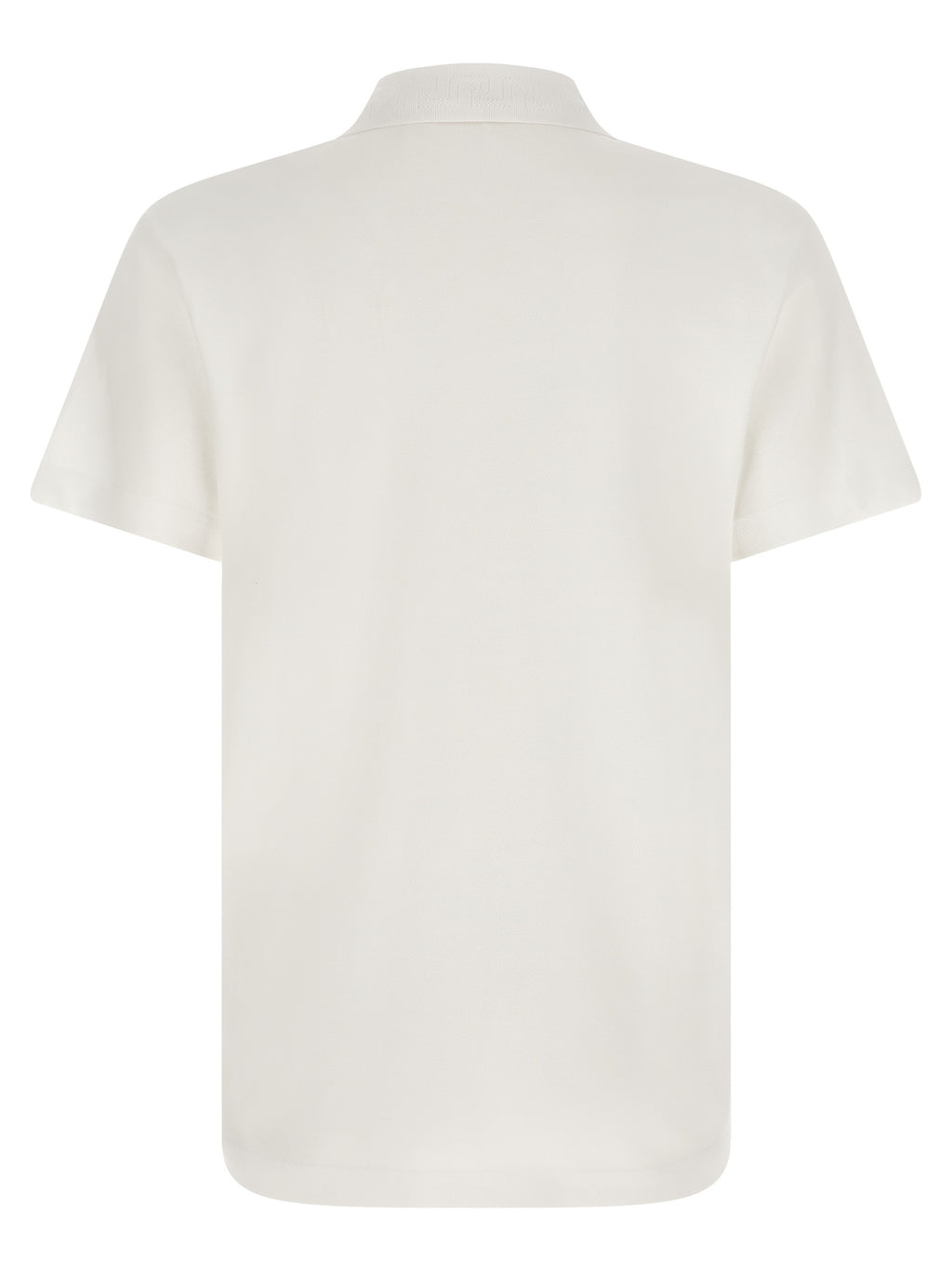 White Cotton Polo Shirt