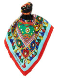 Multicolor Silk Scarf