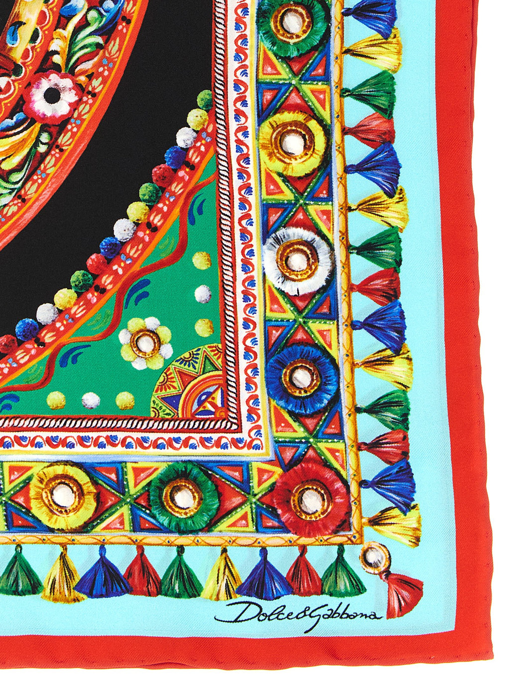 Multicolor Silk Scarf