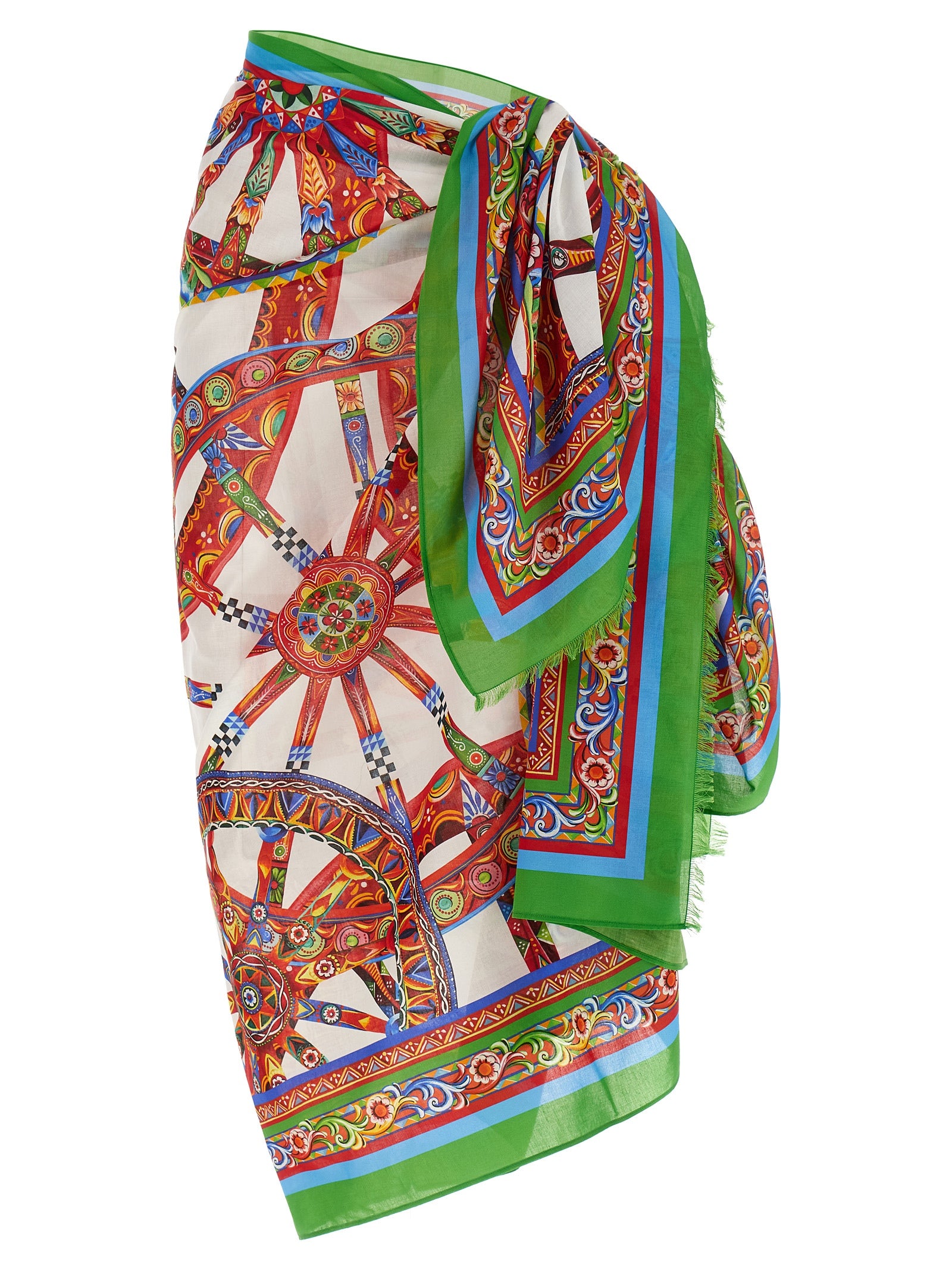 Multicolor Cotton Long Skirt