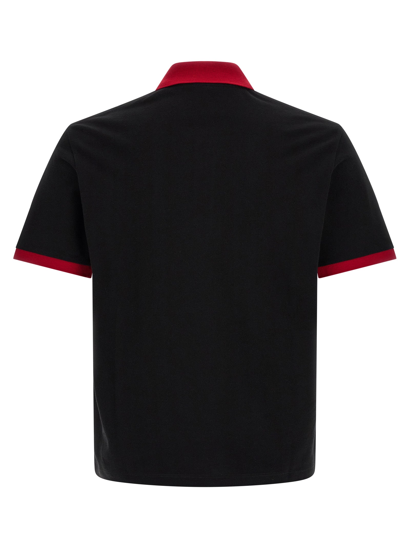 Black Cotton Polo Shirt