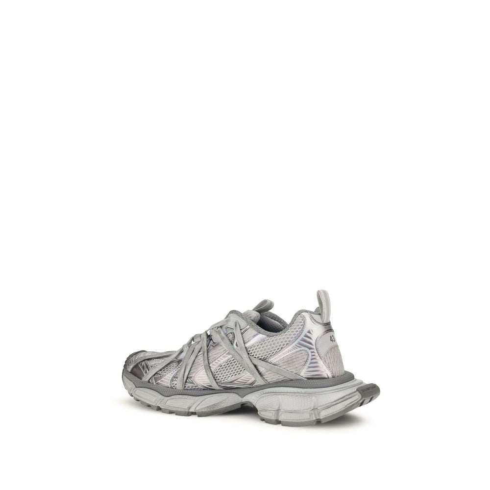 Gray Polyethylene Athletic Sneakers