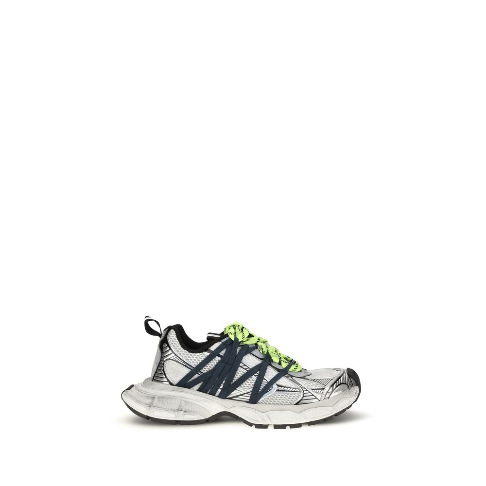 Gray Polyester Athletic Sneakers