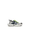 Gray Polyester Athletic Sneakers