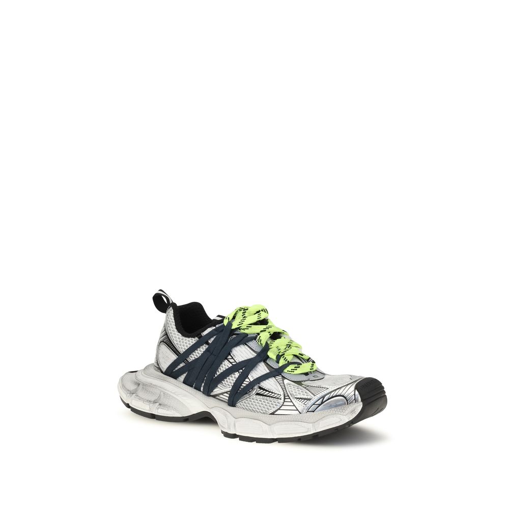 Gray Polyester Athletic Sneakers