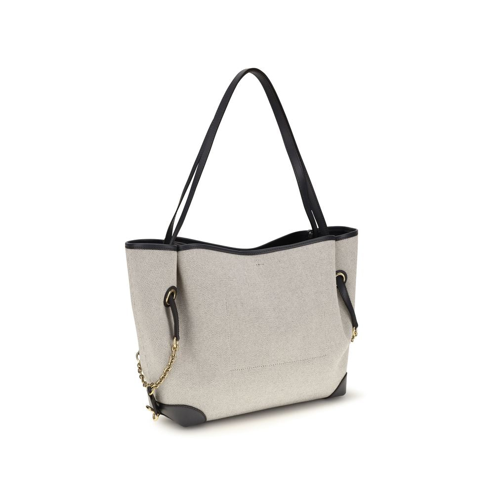Gray Cotton Shoulder Bag