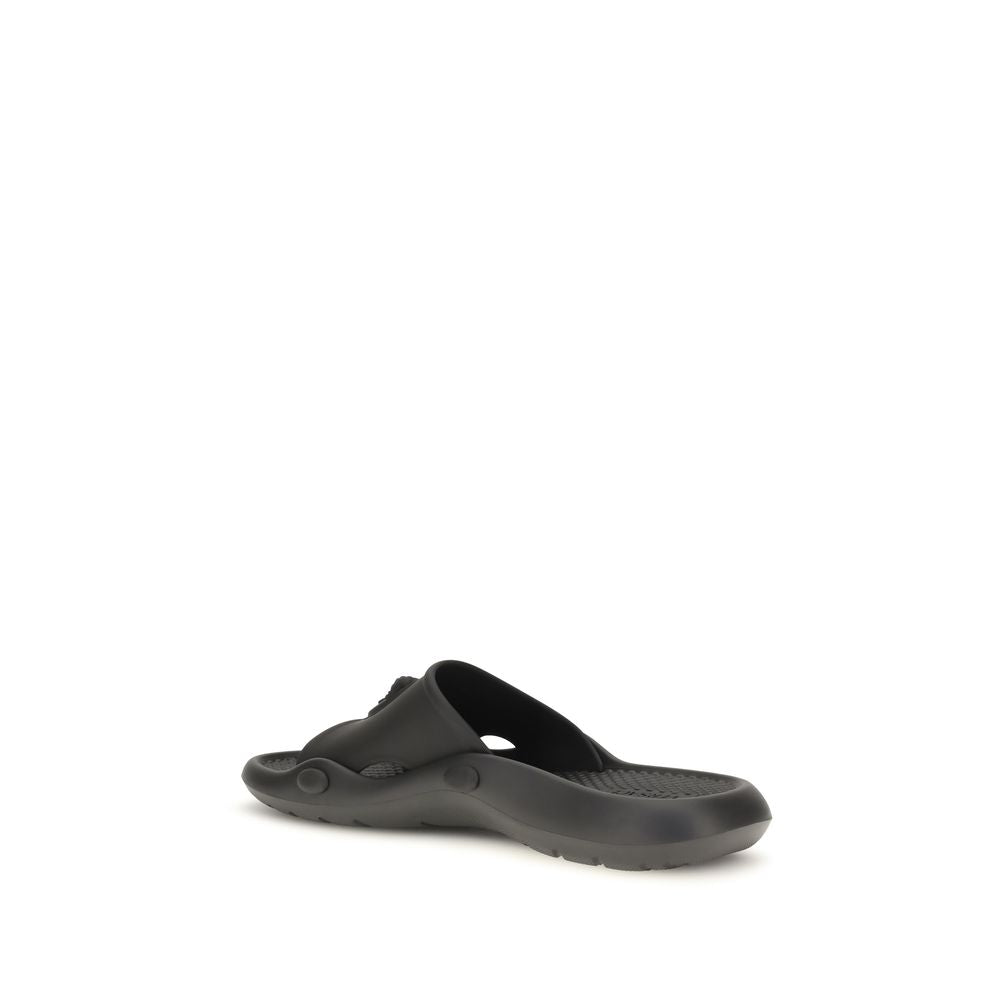 Black Rubber Sandals