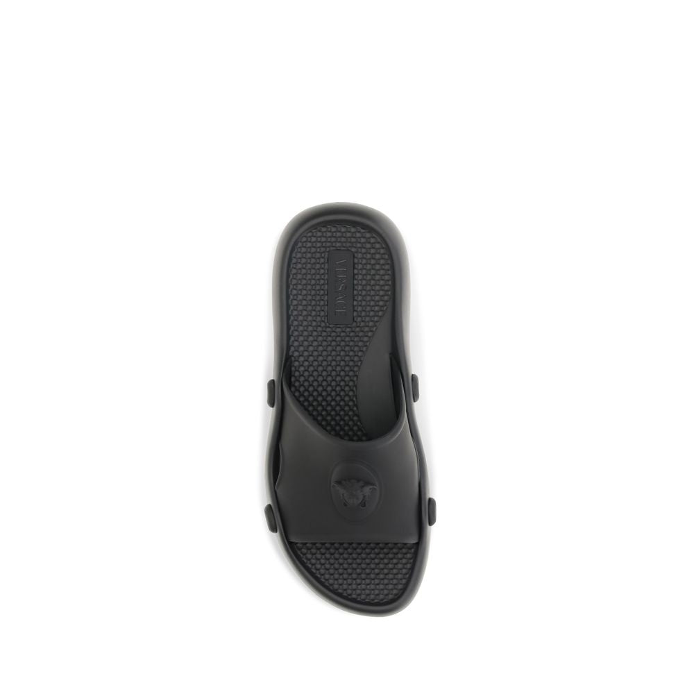 Black Rubber Sandals
