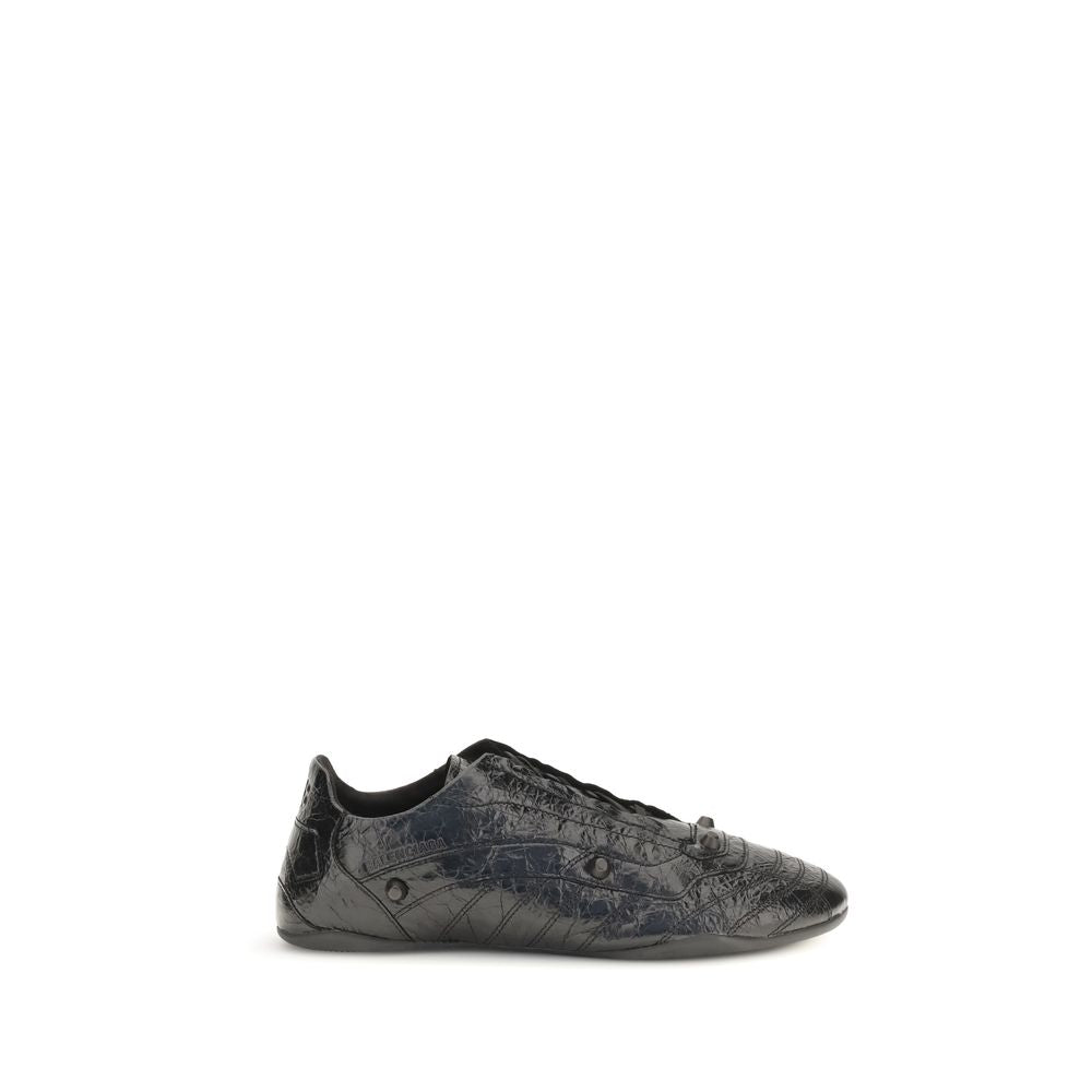 Black Calf Leather Bos Taurus Athletic Sneakers