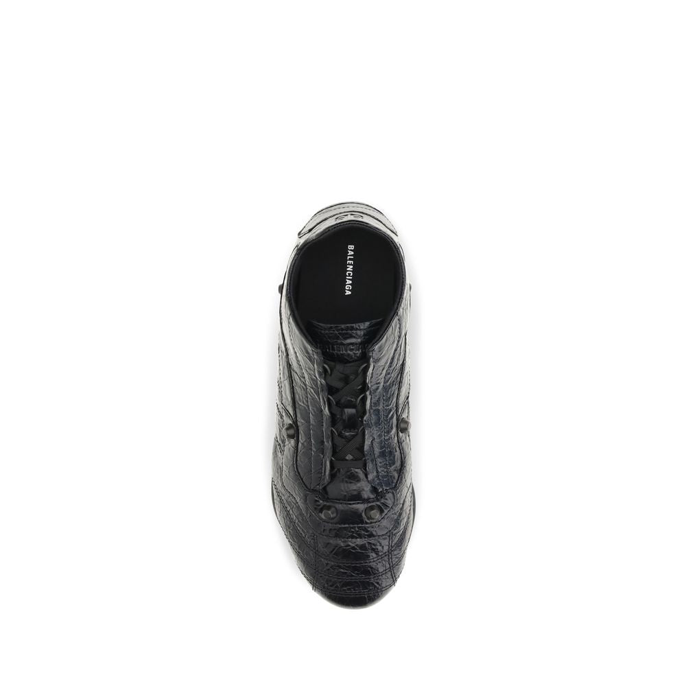 Black Calf Leather Bos Taurus Athletic Sneakers