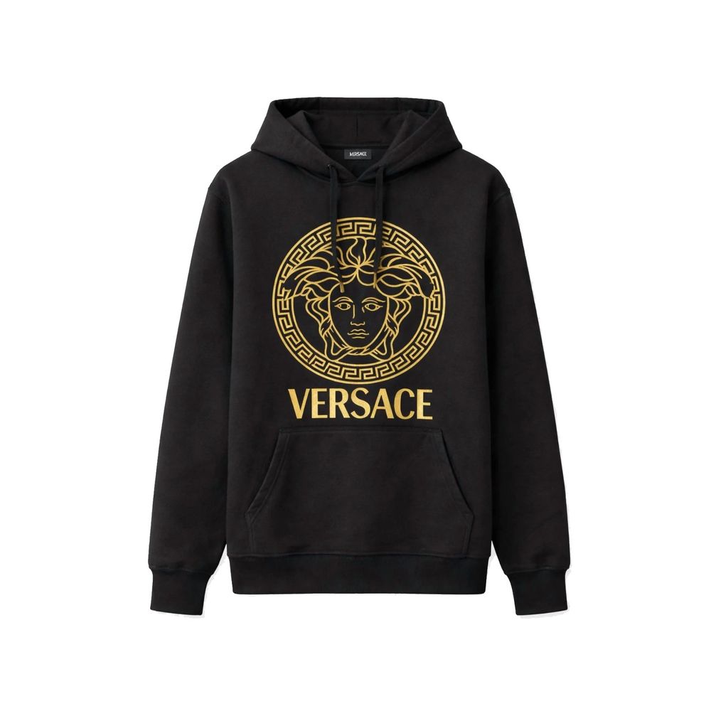 Black Cotton Hoodie