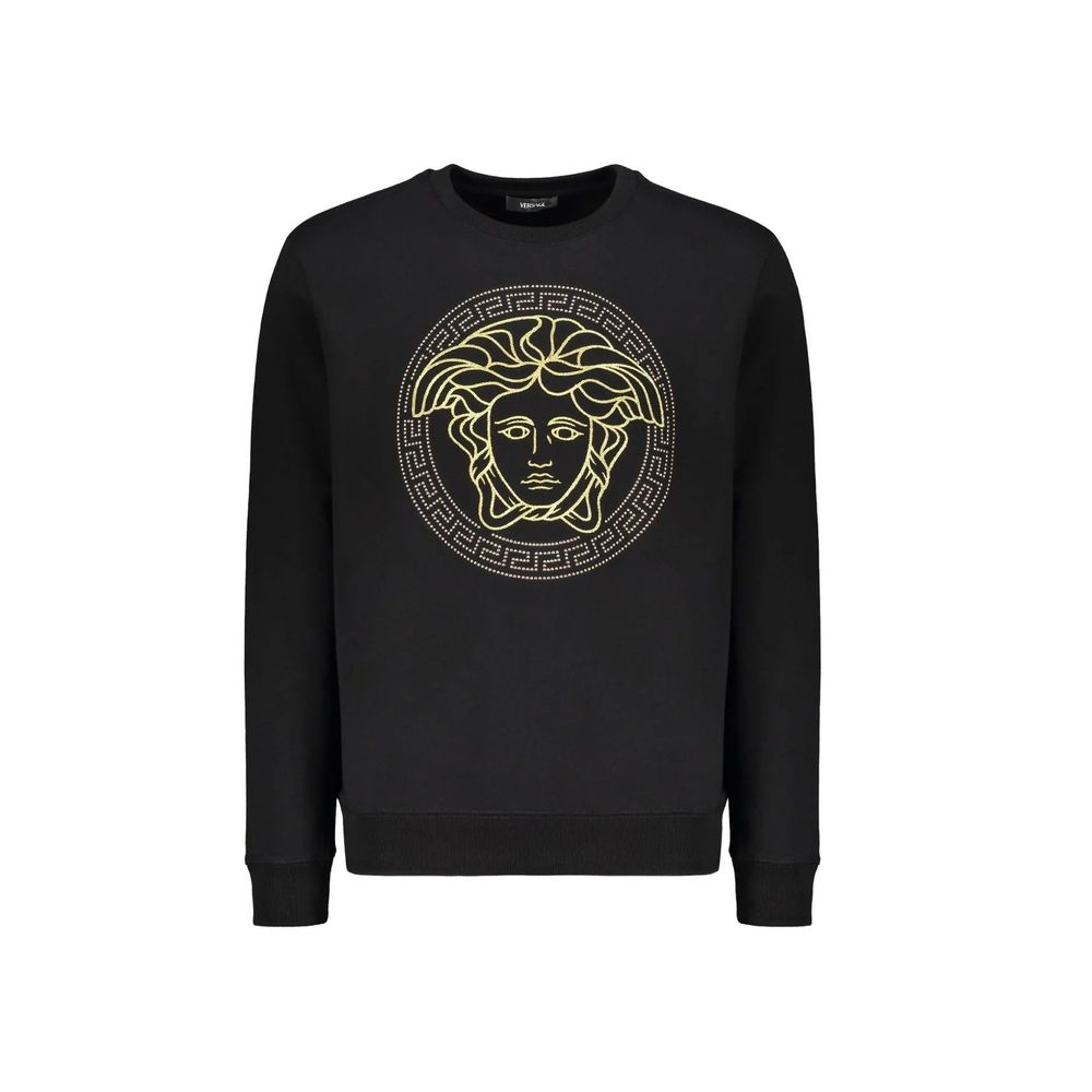 Black Cotton Sweatshirt