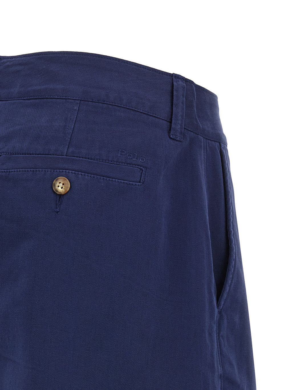 Blue Cotton Bermuda Shorts