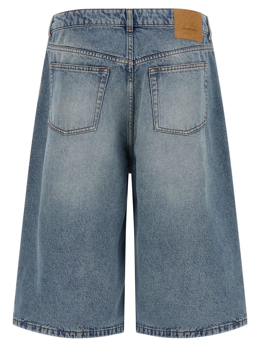 Blue Cotton Bermuda Shorts