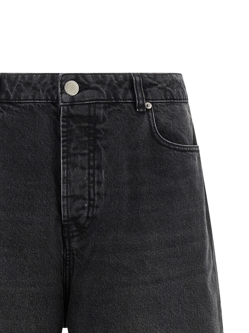Black Cotton Bermuda Shorts