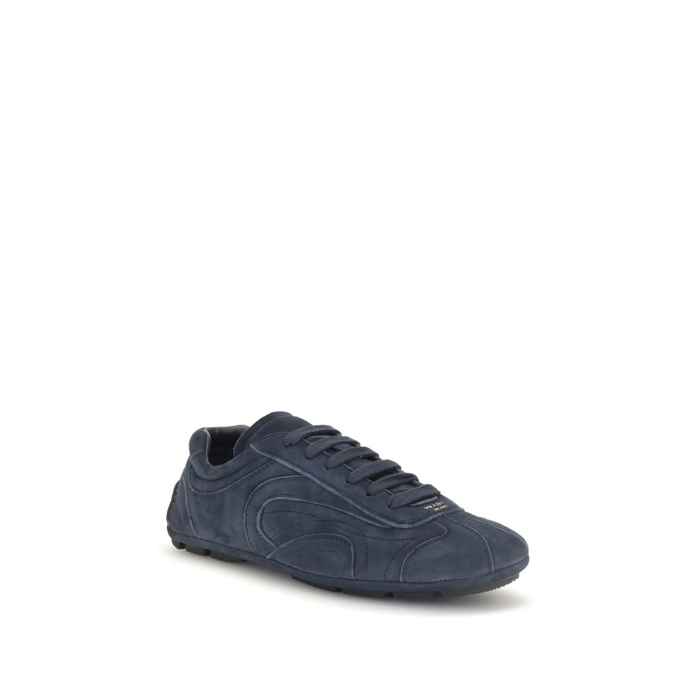 Blue Calf Leather Bos Taurus Athletic Sneakers