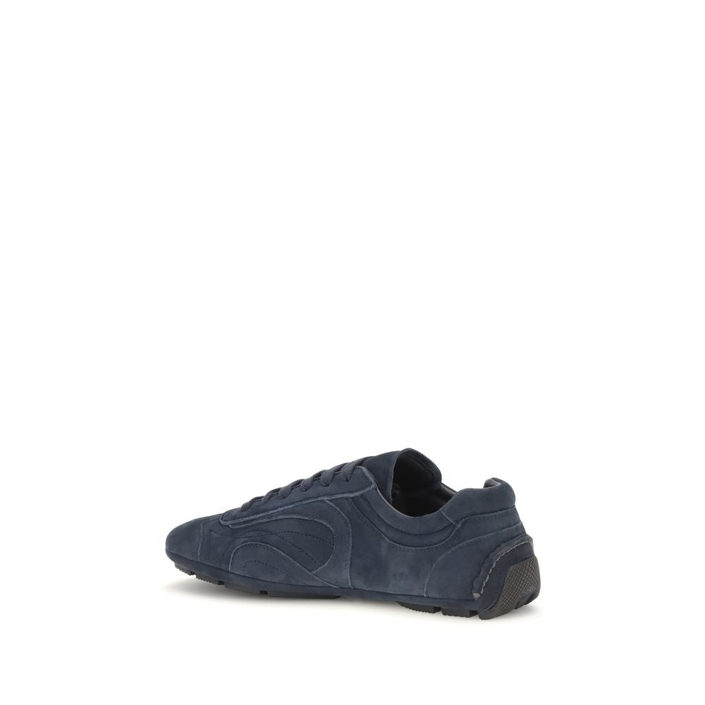 Blue Calf Leather Bos Taurus Athletic Sneakers