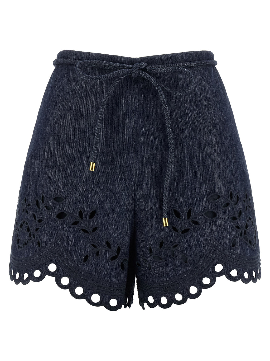 Blue Cotton Bermuda Shorts
