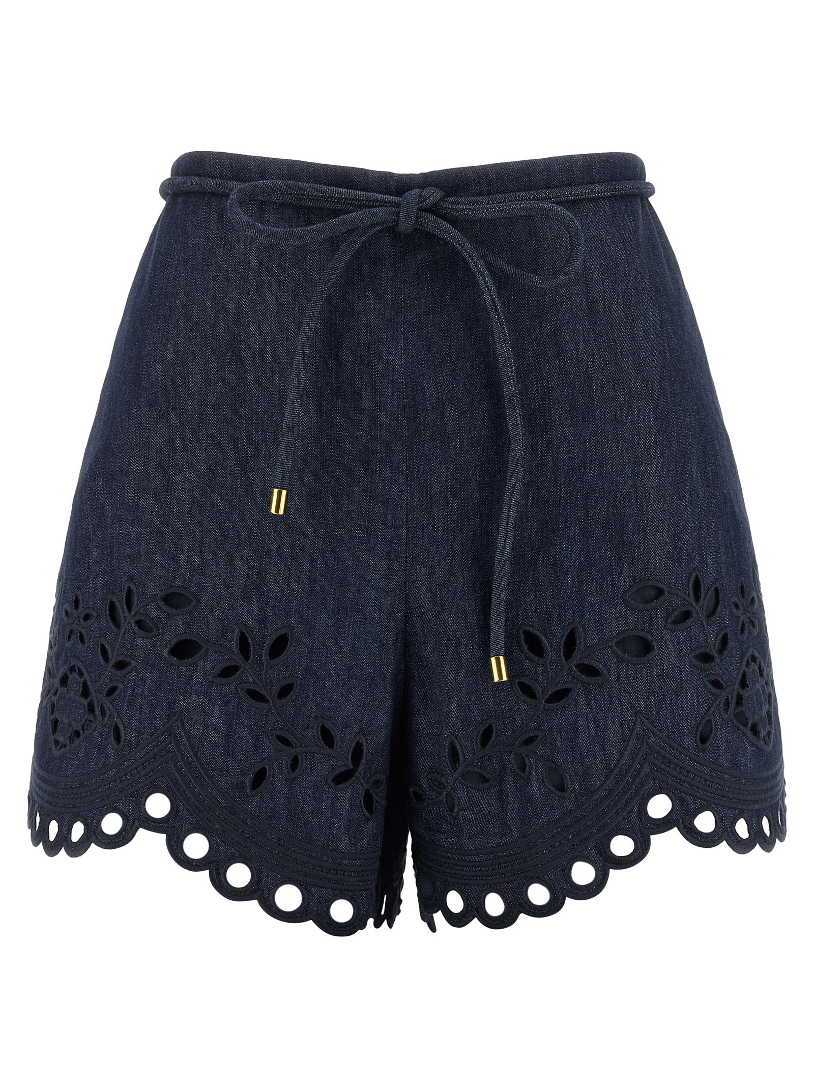 Blue Cotton Bermuda Shorts