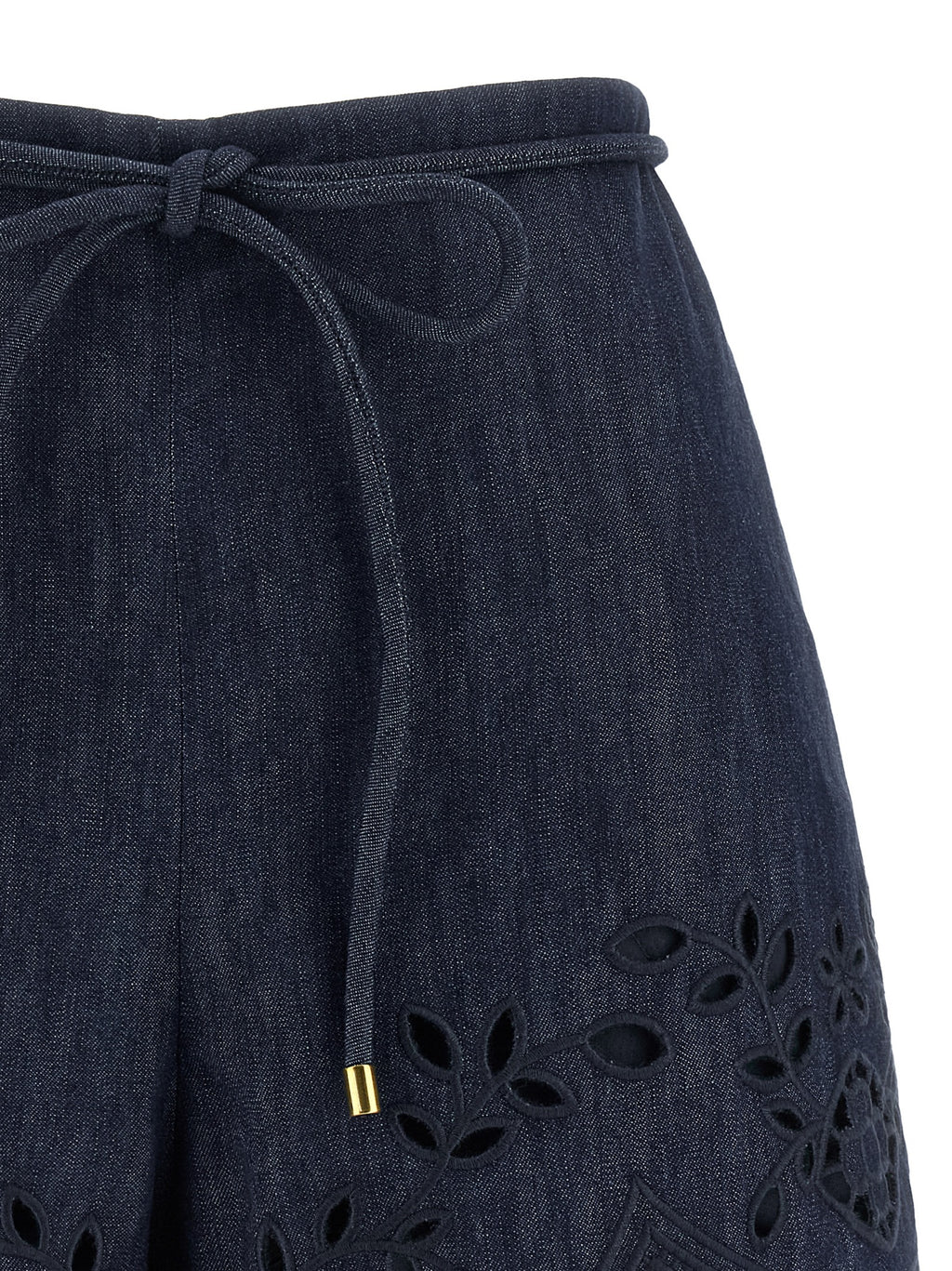 Blue Cotton Bermuda Shorts