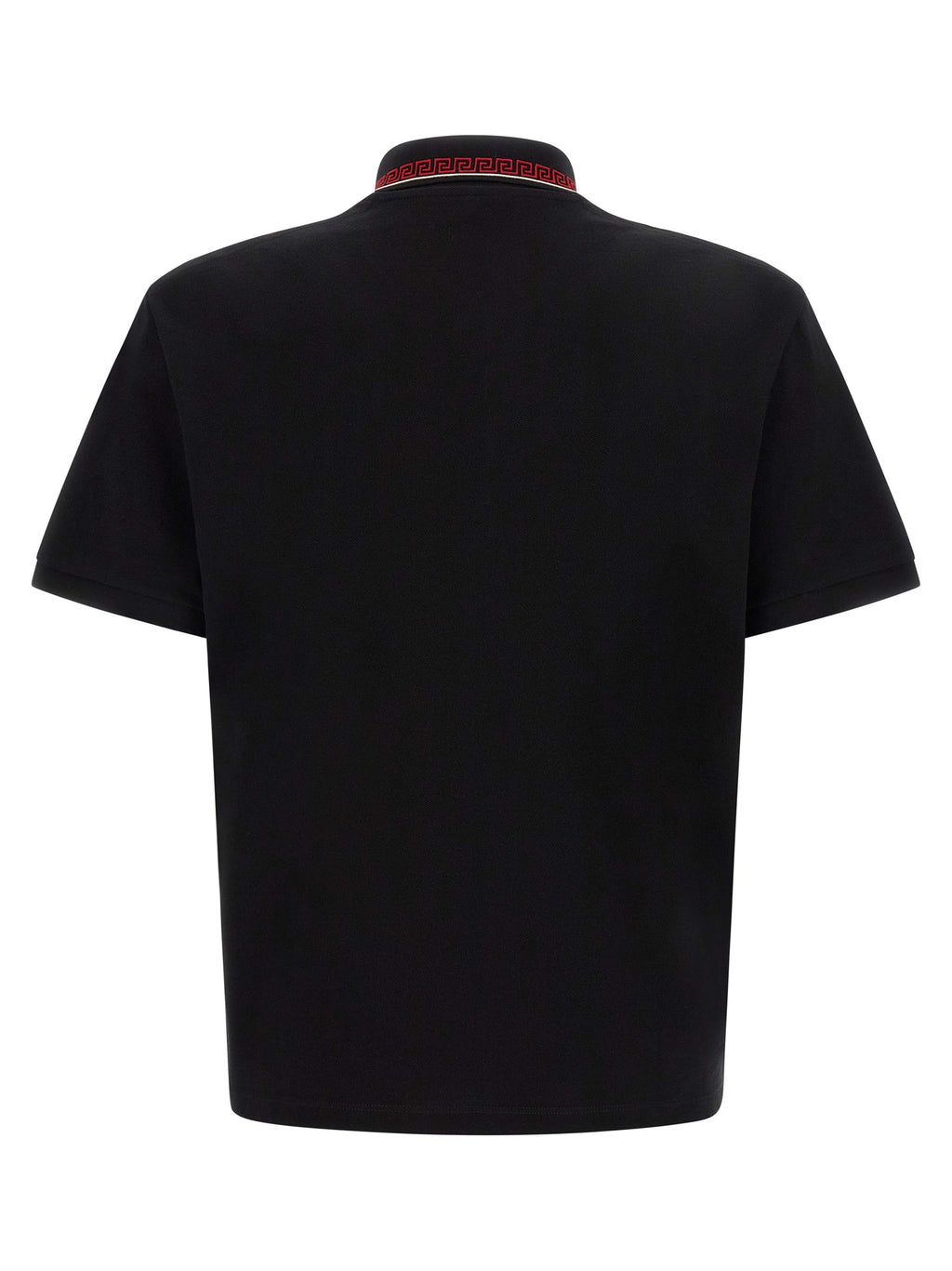 Black Cotton Polo Shirt