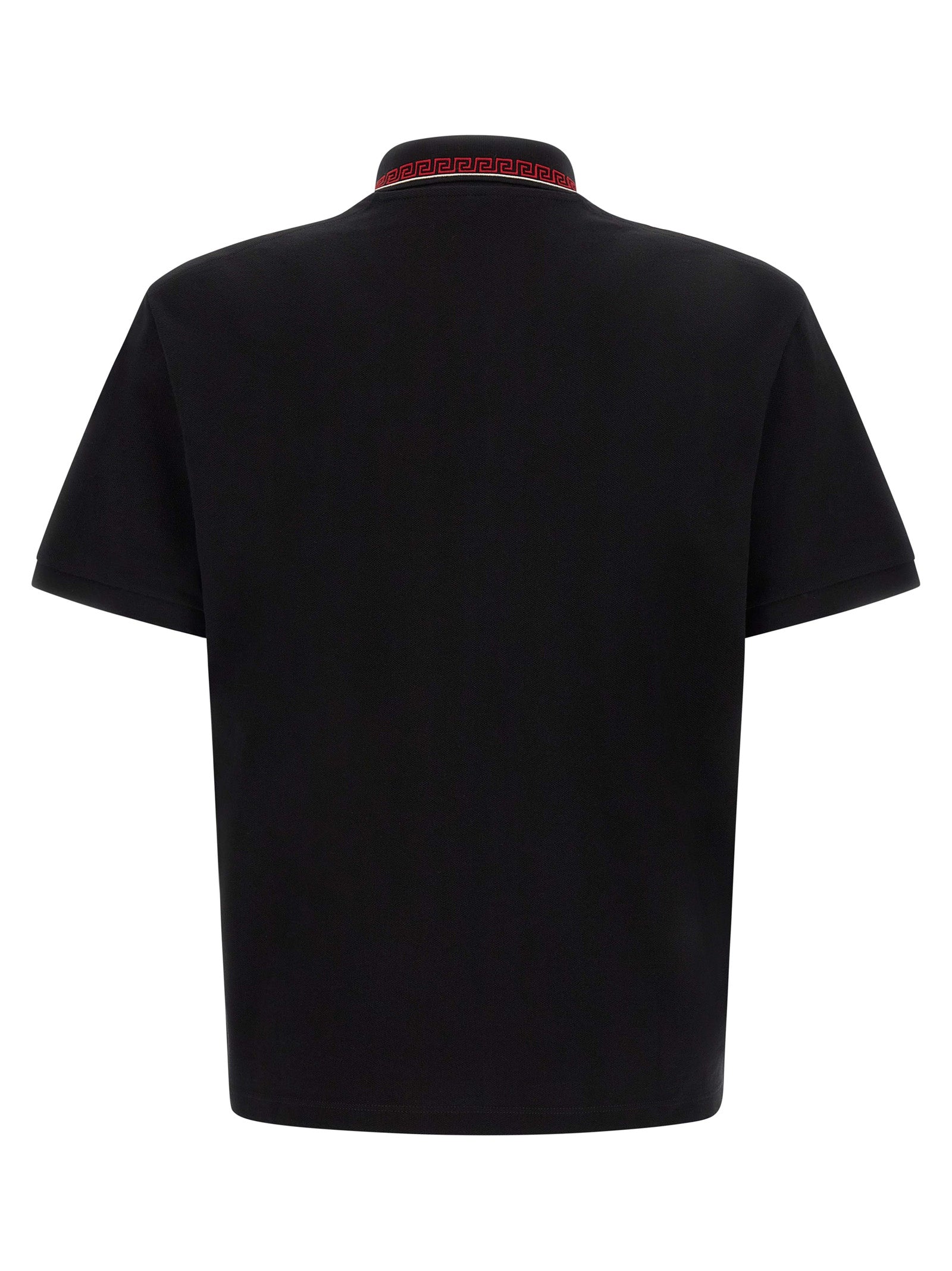 Black Cotton Polo Shirt