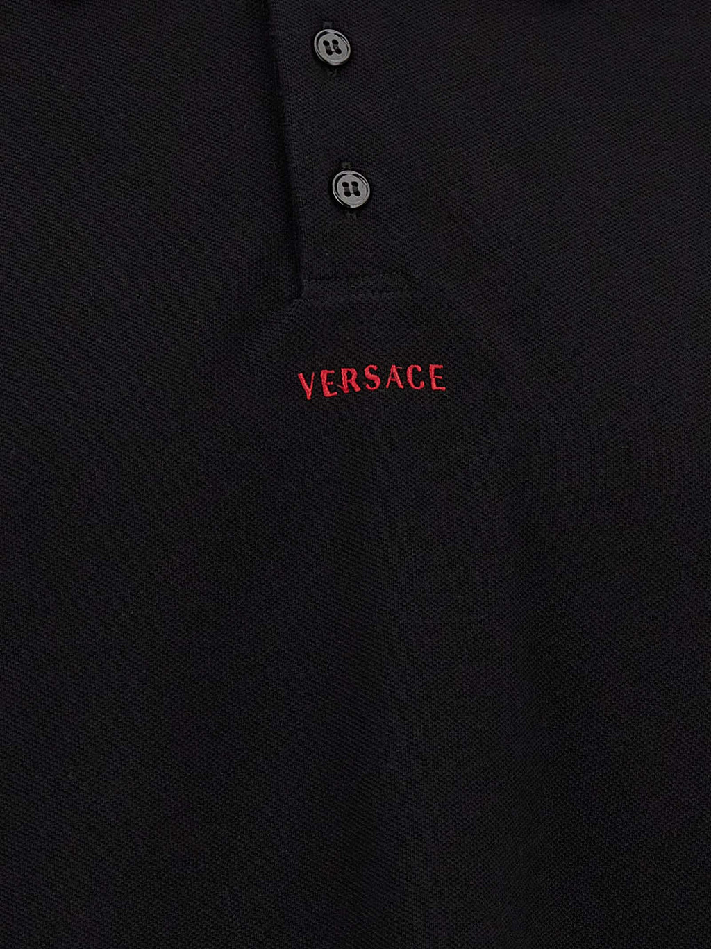 Black Cotton Polo Shirt