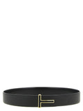 Black Calfskin Regular Belt