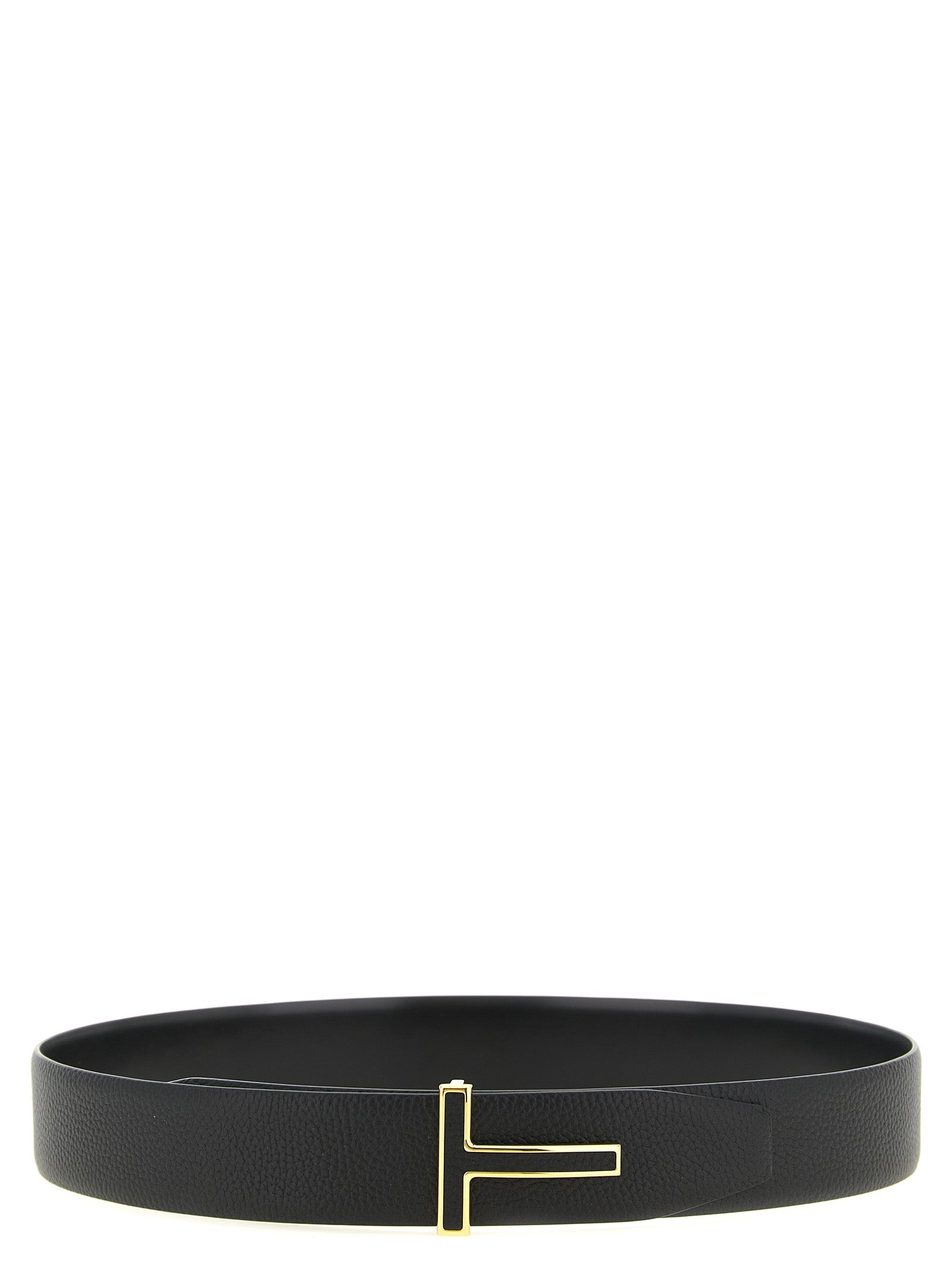 Black Calfskin Regular Belt