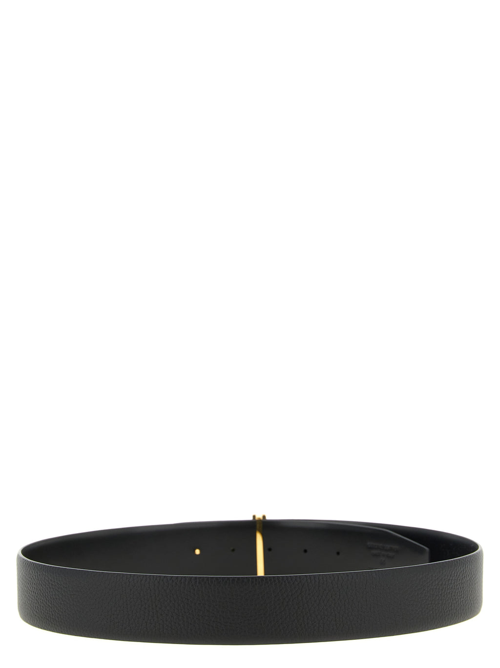 Black Calfskin Regular Belt