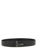 Black Calfskin Regular Belt