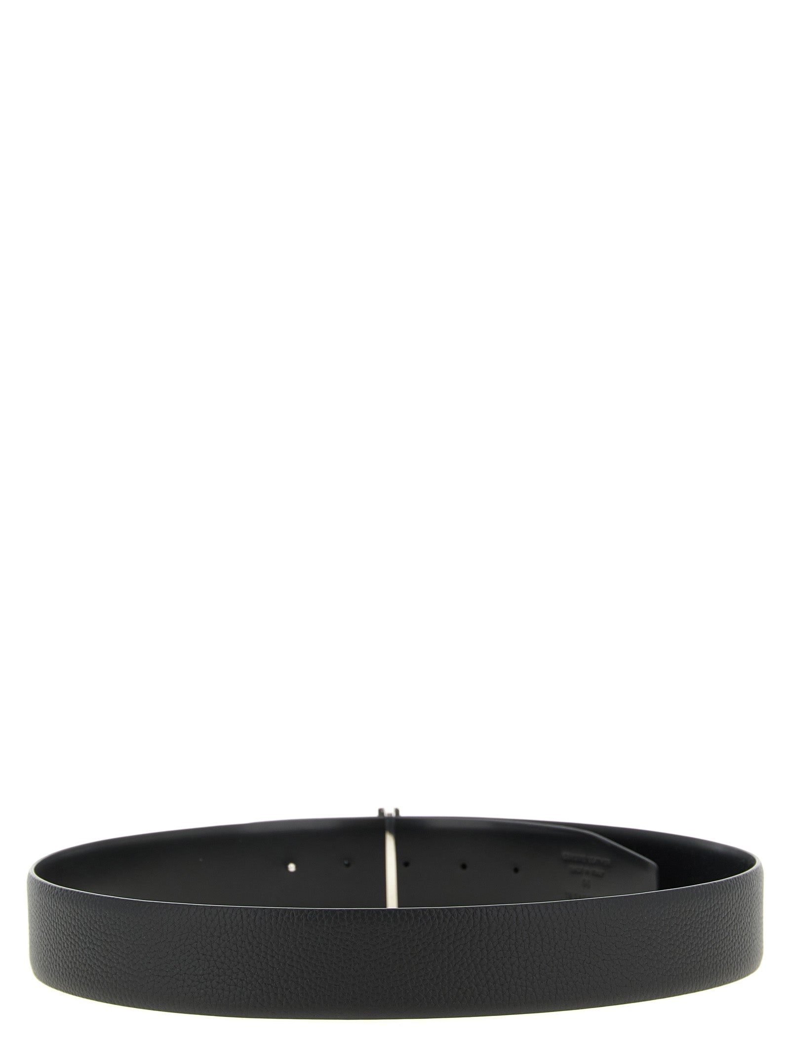 Black Calfskin Regular Belt