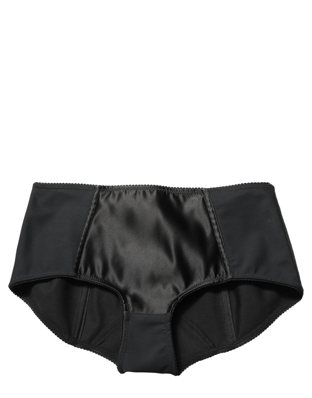 Black Low Waist Satin Culotte Hotpants Shorts