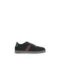 Black Fabric Athletic Sneakers