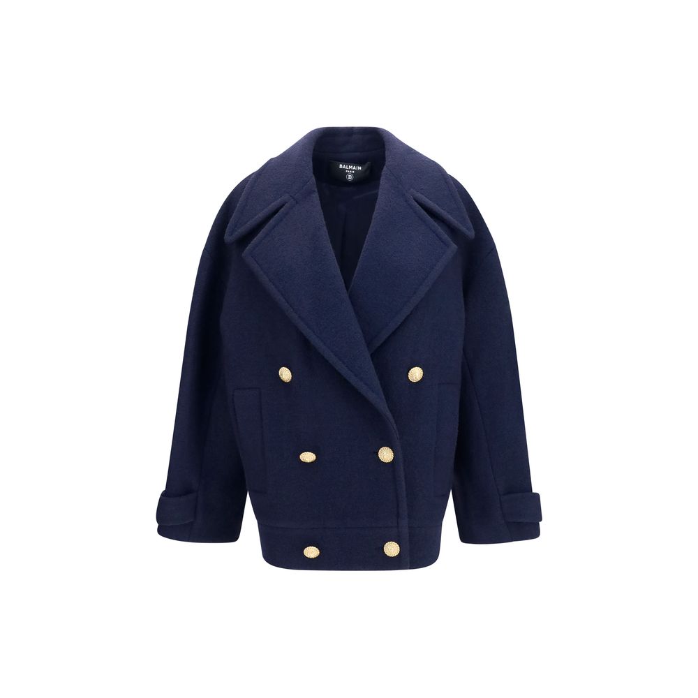 Blue Wool Oves Aries Coat