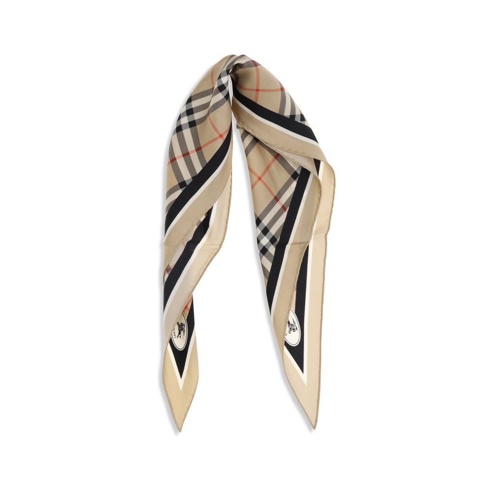 Beige Silk Scarf
