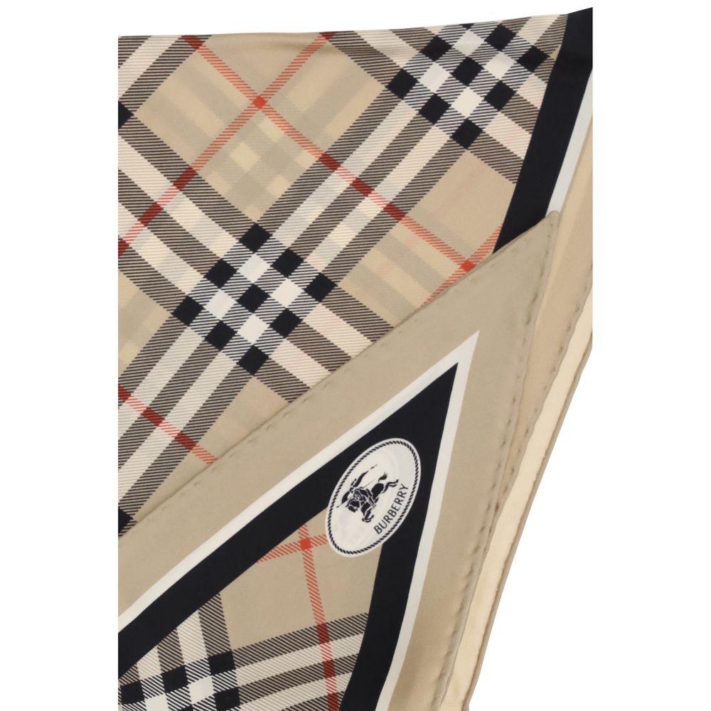 Beige Silk Scarf