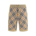 Beige Cotton Bermuda Shorts