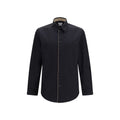 Black Cotton Dress Shirt