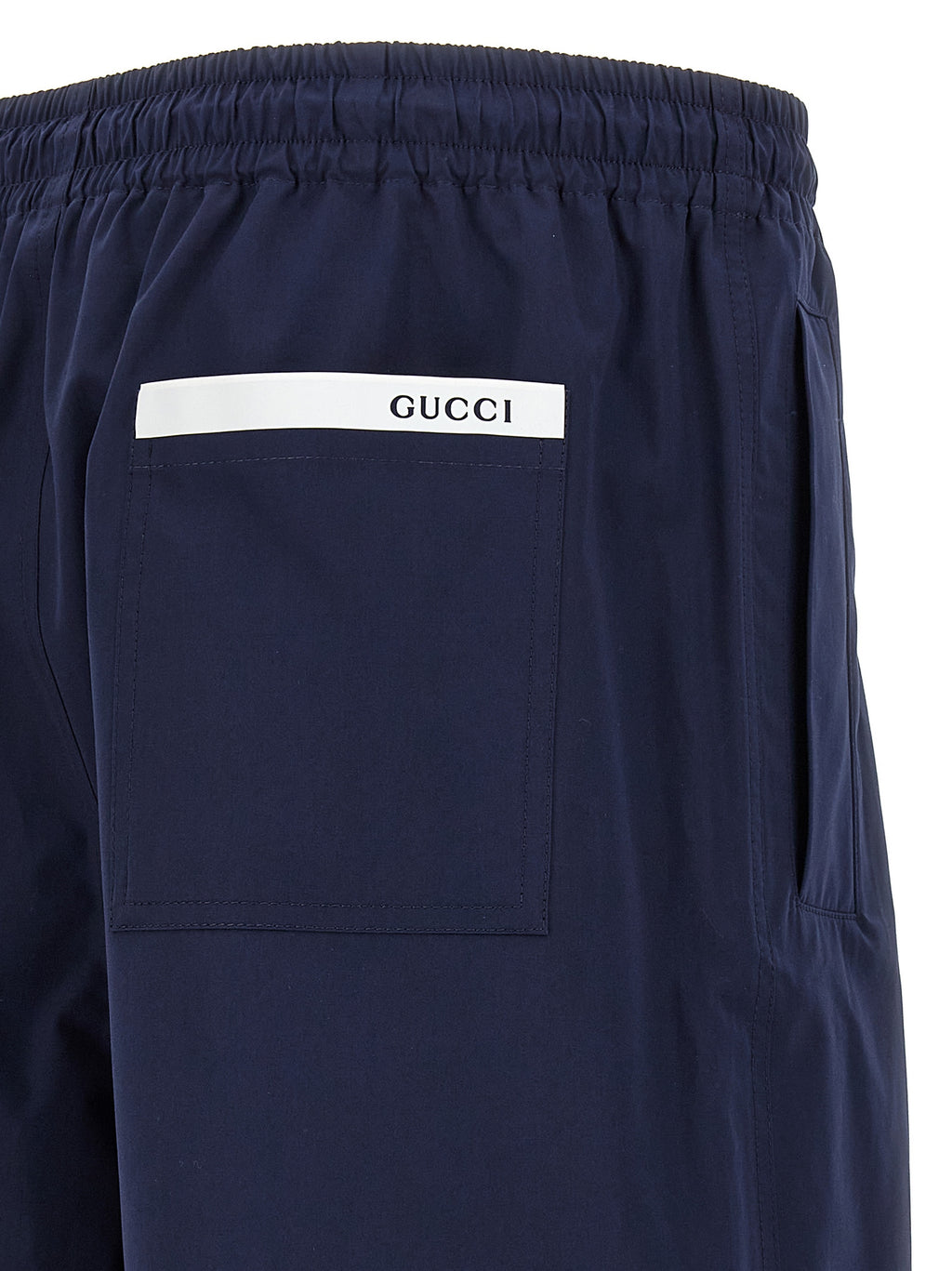 Blue Cotton Bermuda Shorts