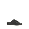 Black Calf Leather Bos Taurus Platform Sandals
