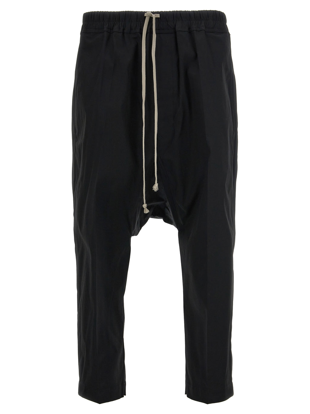 Black Cotton Casual Pants