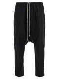 Black Cotton Casual Pants
