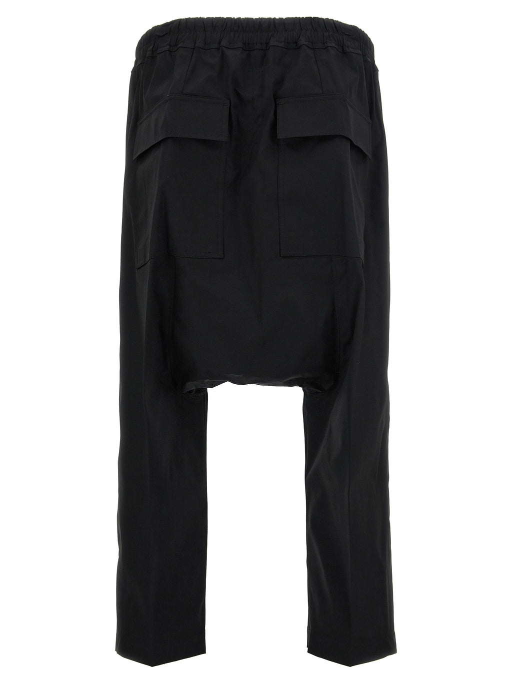 Black Cotton Casual Pants