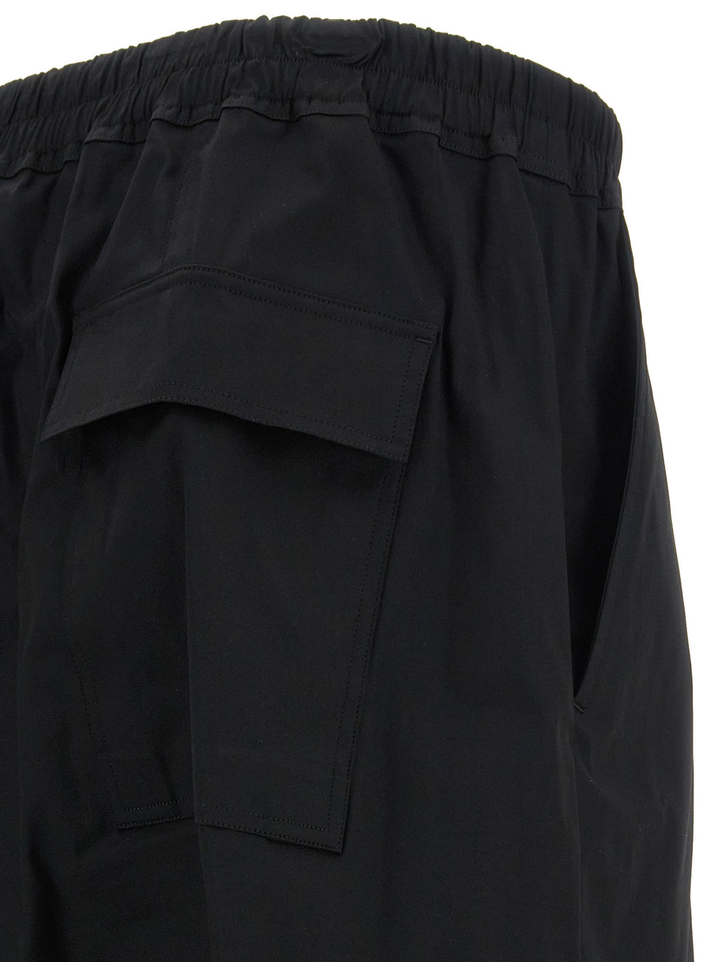 Black Cotton Casual Pants