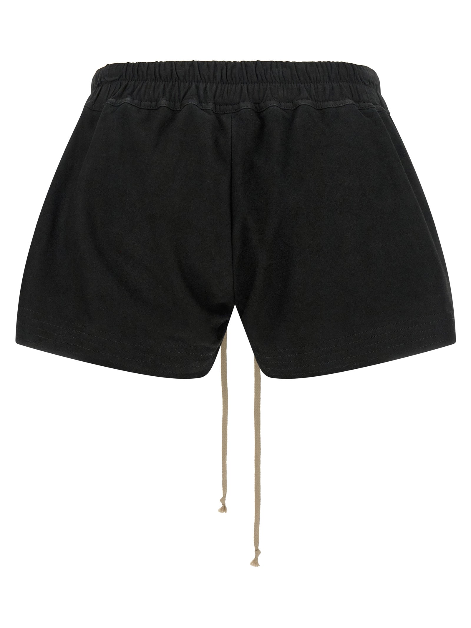 Black Lamb Leather Bermuda Shorts